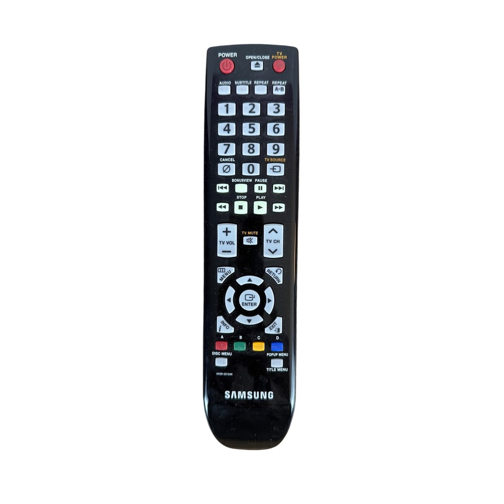 Samsung TV‎ DVD Blu Ray Remote Control AK59-00104K Black